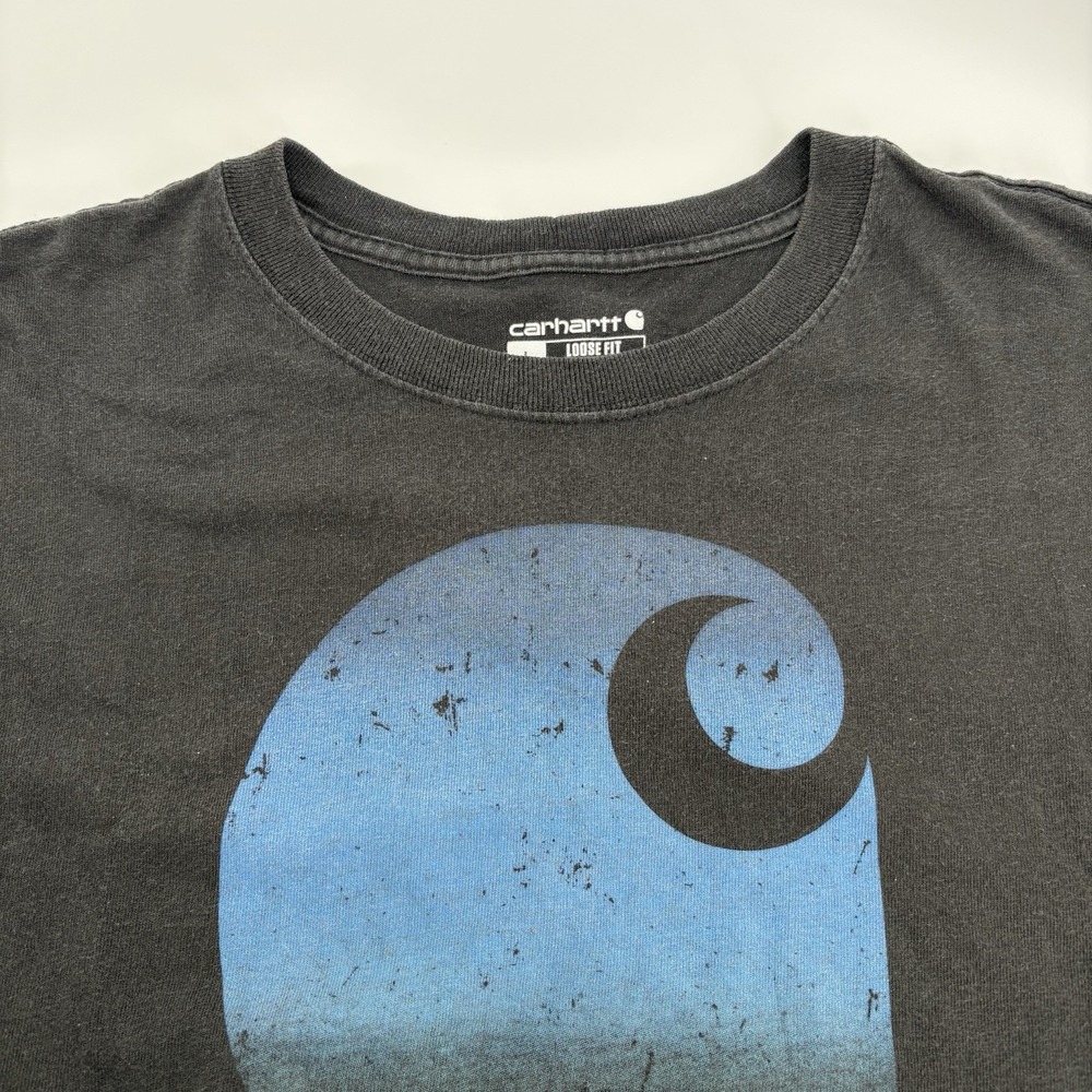 Carhartt Loose Fit Black Short Sleeve Graphic T-Shirt Size Large